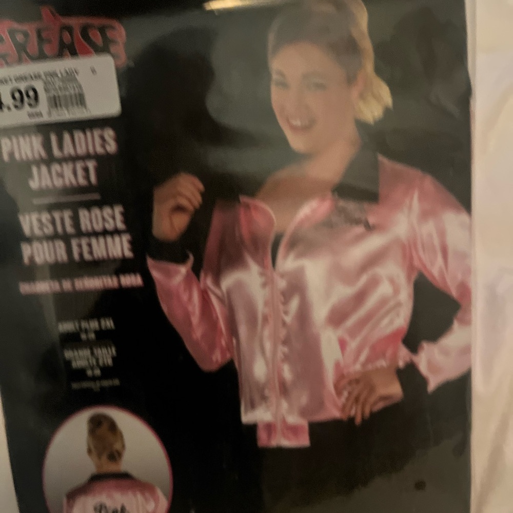 New in the package Pink Ladies Jacket From Grease size 2Xl Costume